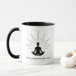 Radiant Meditation Silhouette Mug