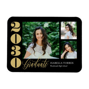 Radiant Moments EDITABLE COLOR Graduation Magnet