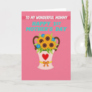 Radiant Mommys 1St Day Card