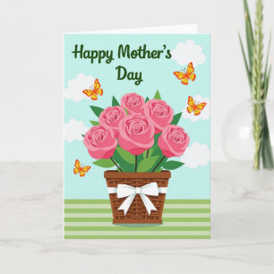 Radiant Mothers Day Butterfly Card
