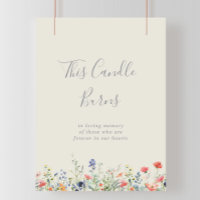 Radiant Multicolor Wildflower This Candle Burns