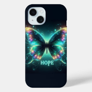 Radiant Multicolored Butterfly Portraying Hope iPhone 15 Case