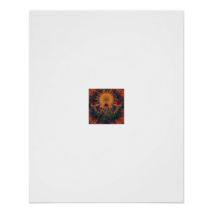 Radiant Mushroom Haze Fantasy Woods Poster