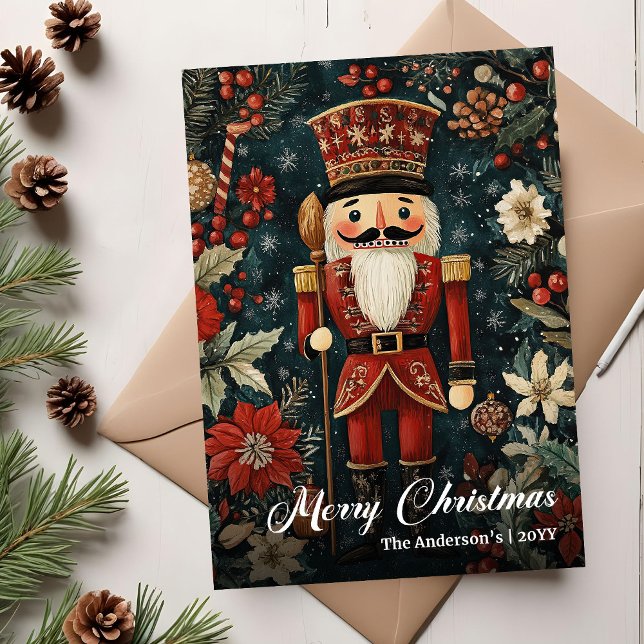 Radiant nostalgic Christmas nutcracker printable Holiday Card (Radiant nostalgic Christmas nutcracker printable Holiday Card)