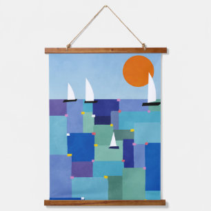 Radiant Ocean Voyage Hanging Tapestry