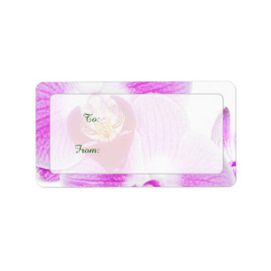 Radiant Orchid Closeup Photograph Gift Tags -