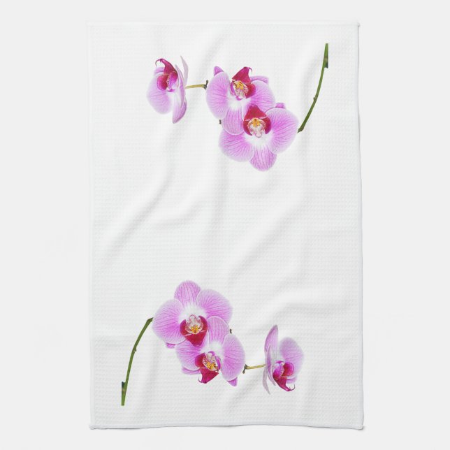 Radiant Orchid Closeup Photograph Tea Towel (Vertical)