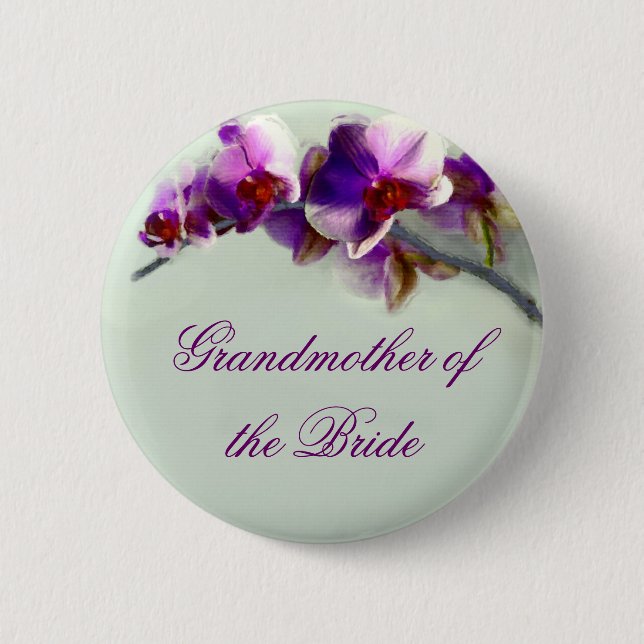 Radiant Orchid Painting 6 Cm Round Badge (Front)