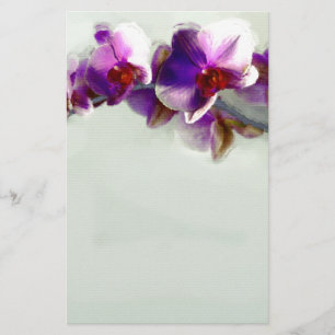 Radiant Orchid Painting Stationery