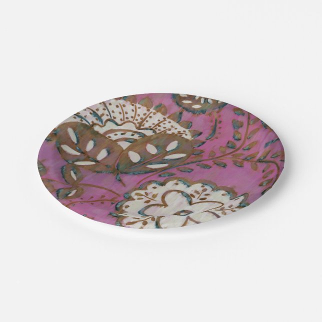 Radiant Ornament I Paper Plate (Angled)