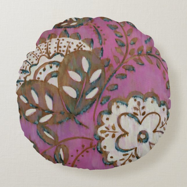 Radiant Ornament I Round Cushion (Front)
