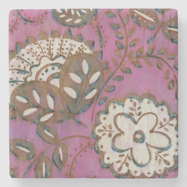 Radiant Ornament I Stone Coaster (Front)