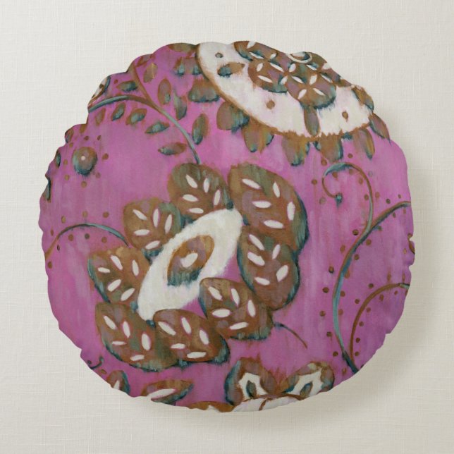 Radiant Ornament II Round Cushion (Front)