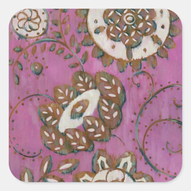 Radiant Ornament II Square Sticker (Front)