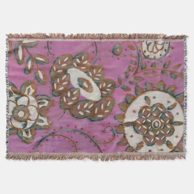 Radiant Ornament II Throw Blanket (Front)