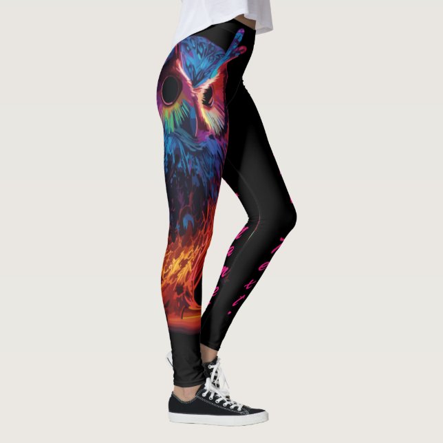 Radiant Owl Leggings (Right)
