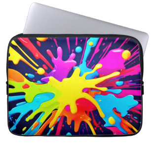 Radiant Paint Explosion Laptop Sleeve