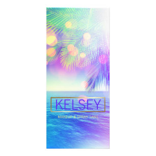 Radiant Palm Tree Rack Card