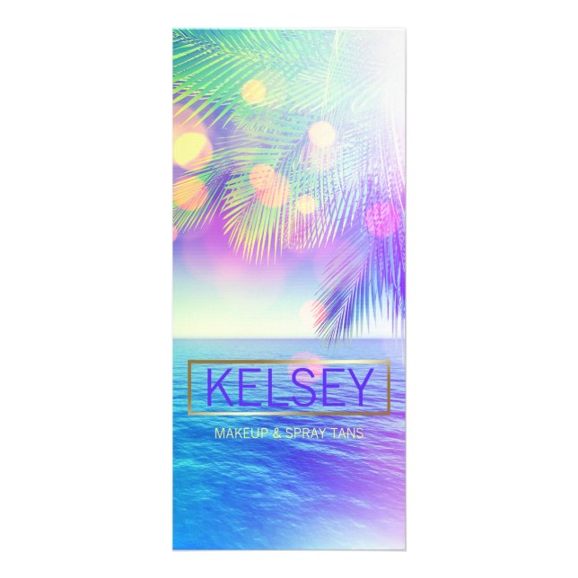 Radiant Palm Tree Rack Card (Front)