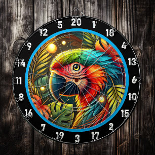 Radiant Parrot Dartboard for All Occasions