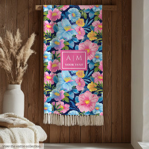 Radiant Pastel Colors Throw Gift for Stylish Wife Fleece Blanket