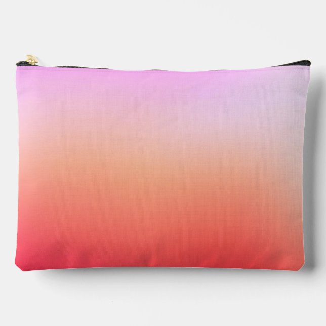 Radiant Pastel Sunset Gradient Accessory Pouch (Front)