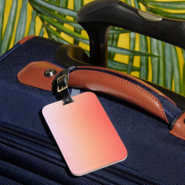 Radiant Pastel Sunset Gradient Luggage Tag (Front Insitu 1)