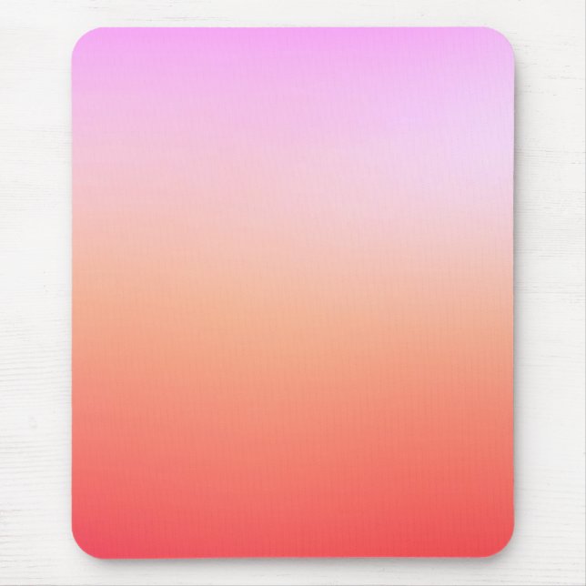 Radiant Pastel Sunset Gradient Mouse Mat (Front)