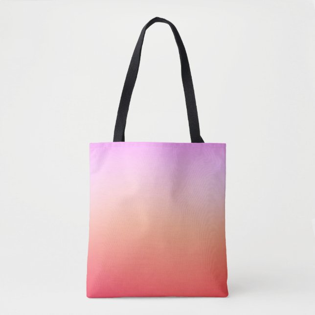 Radiant Pastel Sunset Gradient Tote Bag (Front)