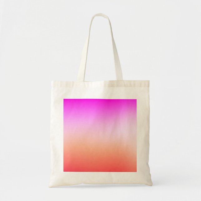 Radiant Pastel Sunset Gradient Tote Bag (Front)