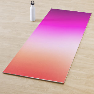 Radiant Pastel Sunset Gradient Yoga Mat