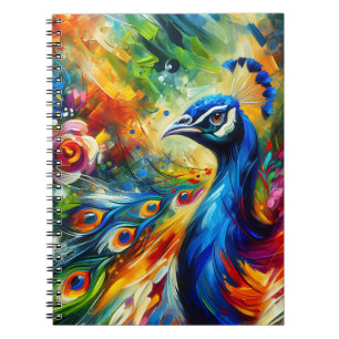 Radiant Peacock Majesty Notebook