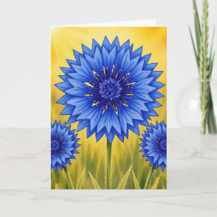 Radiant Petal Series – Cornflower Card