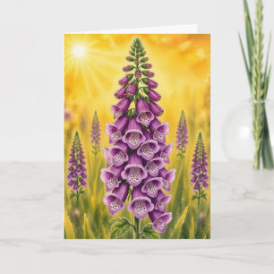 Radiant Petal Series – Foxgloves Card