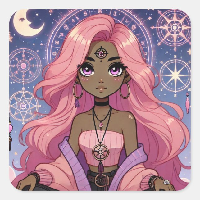 Radiant Pink Dream Aura Sticker Sheet (Front)
