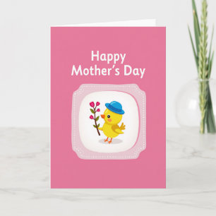 Radiant Pink Mothers Day Card