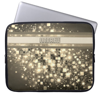 Radiant Pixel Bokeh Laptop Sleeve