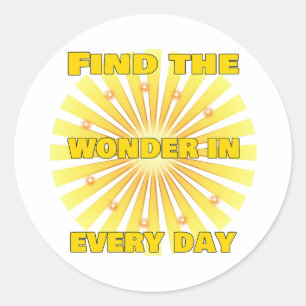 Radiant Positivity Classic Round Sticker