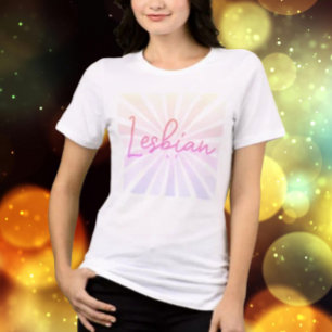 Radiant Pride Lesbian AF Tri-Blend Shirt