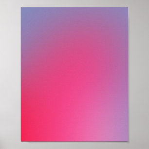 Radiant Purple And Pink Gradient Poster