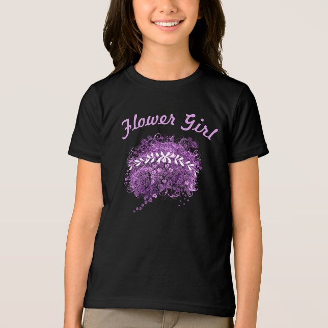 Radiant Purple Heart Leaf Tree Wedding Tri-Blend Shirt (Front)