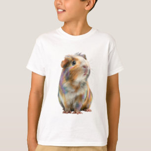 Radiant Rainbow Guinea Pig Fine Art Print T-Shirt