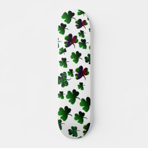 Radiant Rainbow Shamrock Skateboard