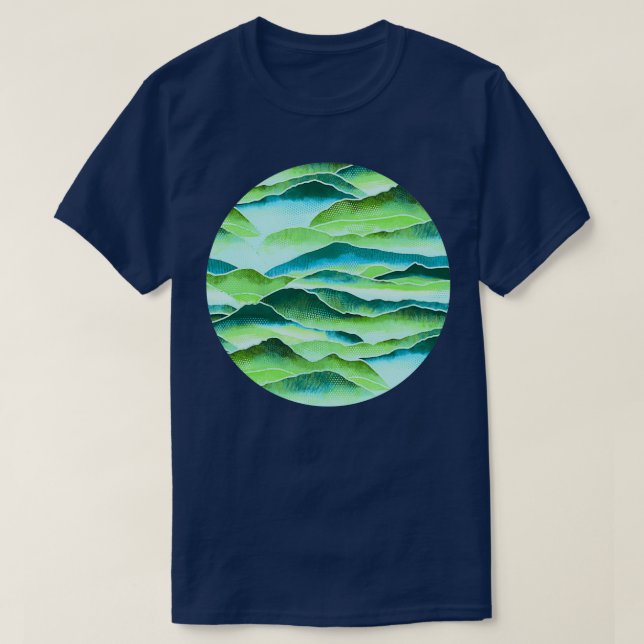 Radiant Rainforest Mountains T-Shirt (Design Front)