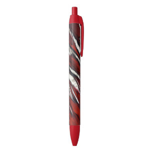 Radiant Red Black Ink Pen