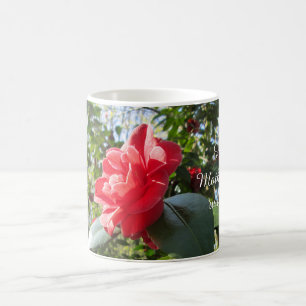 Radiant Red Camellia - Personalised Mother's Day Coffee Mug