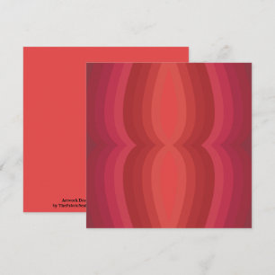 Radiant Reds Carnival Funhouse Distorted Mirror Card