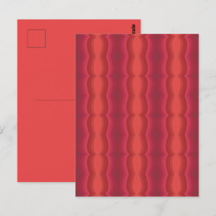 Radiant Reds Carnival Funhouse Distorted Mirror  Postcard
