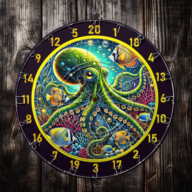 Radiant Reefs Octopus Dartboard (Creator Uploaded)
