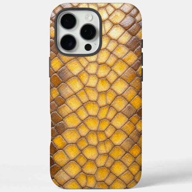 Radiant Reptile: Yellow Snake Skin Case-Mate iPhone Case (Back)